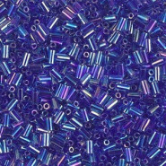 Miyuki Bugles 3mm kralen Cobalt lined sapphire ab BGL1-353